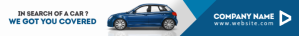 leaderboard advertisement for car retail template