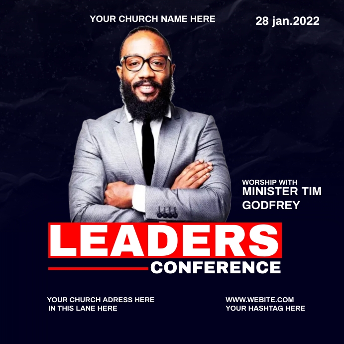 Leaders Week Design leaders conference Template | PosterMyWall