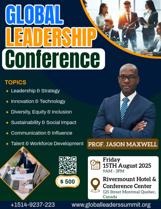 Leadership Conference Ad Flyer Pamflet (VSA Brief) template