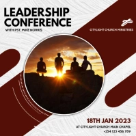 leadership conference church flyer template Carré (1:1)