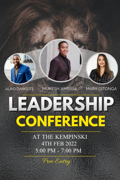 Copy of Leadership conference | PosterMyWall