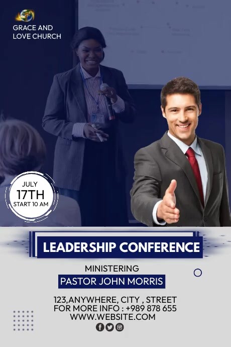 Copy of Leadership conference | PosterMyWall