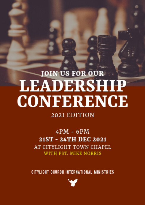 Committee Poster Copy of leadership conference poster design | PosterMyWall