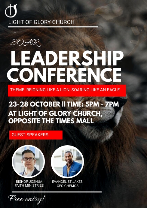 Poster Examples Leader Plantilla de LEADERSHIP CONFERENCE POSTER | PosterMyWall