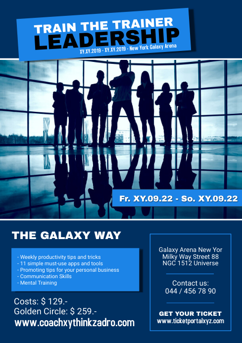 Leadership congress speaker coaching training Template | PosterMyWall
