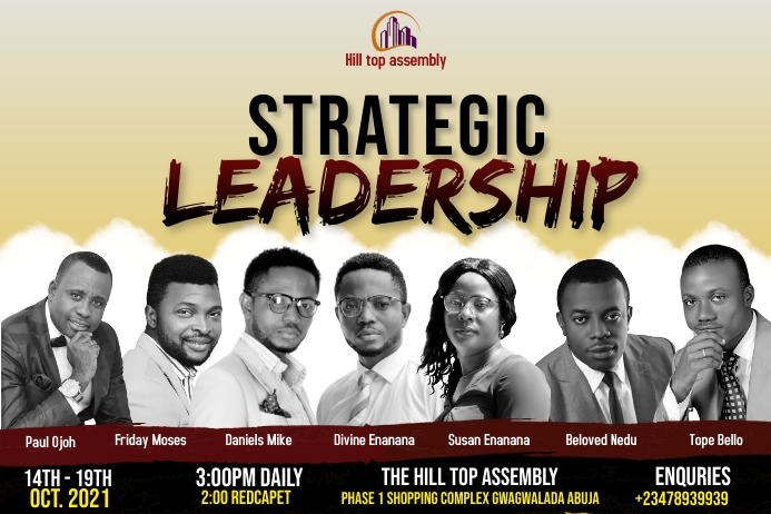 leadership Banner 4' × 6' template