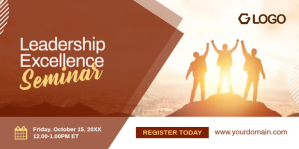 Orange Leadership Seminar Eventbrite-banner Template