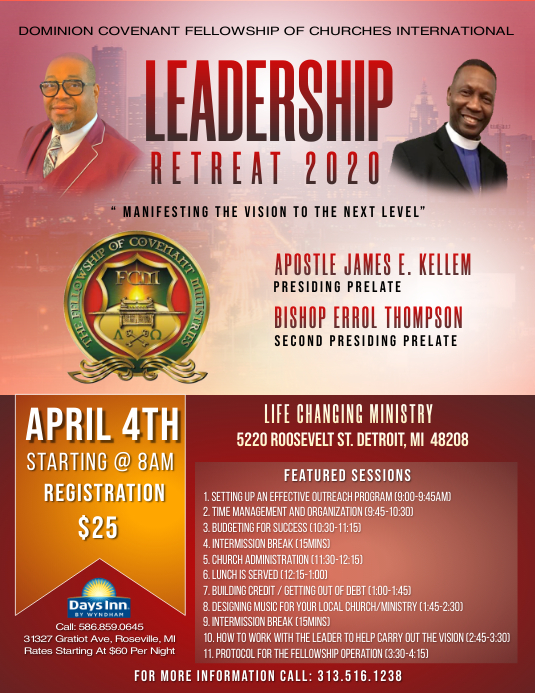 Leadership Retreat Flyer template