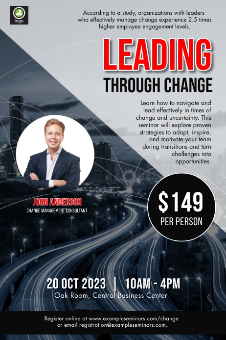 Leadership Poster Renaissance leadership seminar poster Template | PosterMyWall