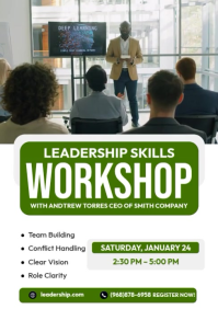 Leadership Training A4 template