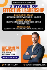 Leadership Training Poster template