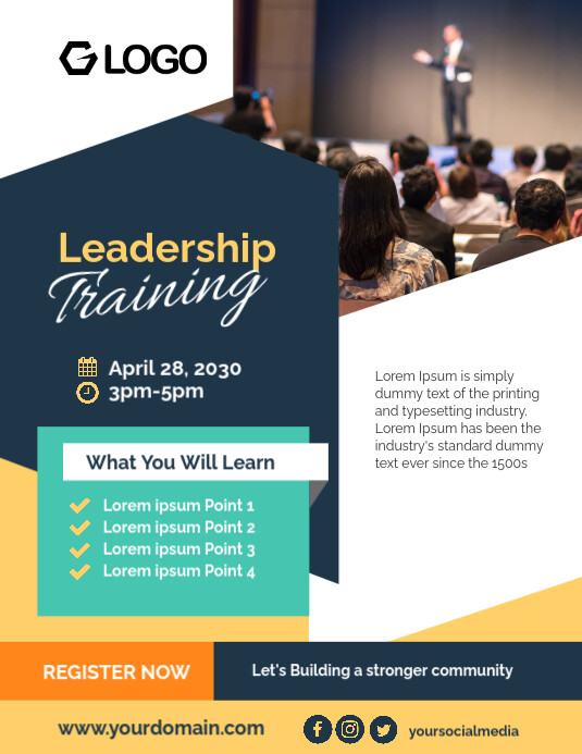 Training Programme Flyer Example Training Flyer