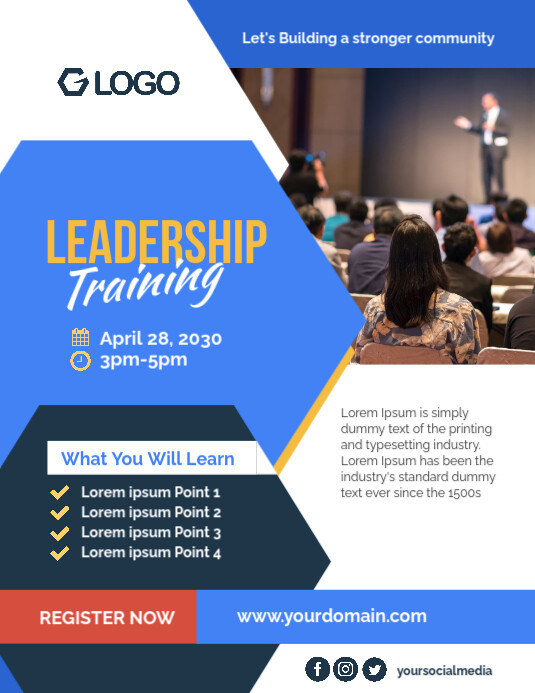 Copy of Leadership Training Flyer Template | PosterMyWall