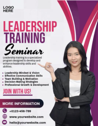 Leadership Training Seminar Pamflet (VSA Brief) template