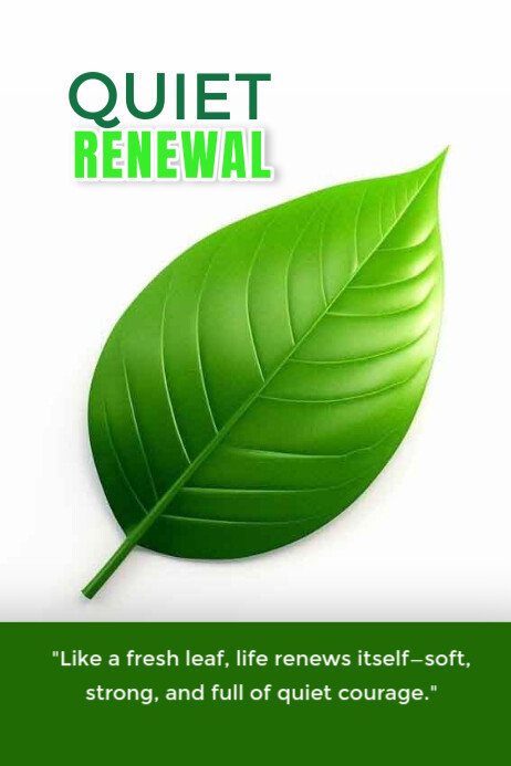 Leaf Poster template