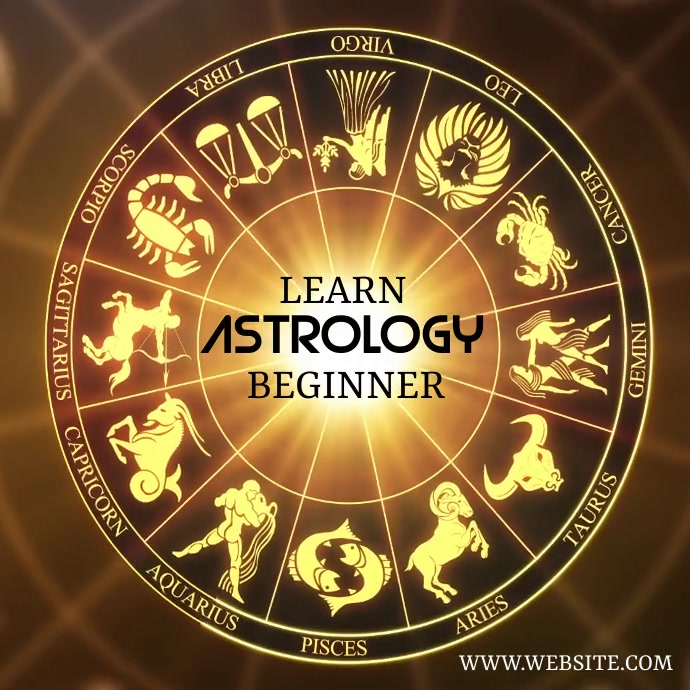 Learn Astrology Template | PosterMyWall
