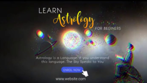 Black Astrology Learning Digital Display Template