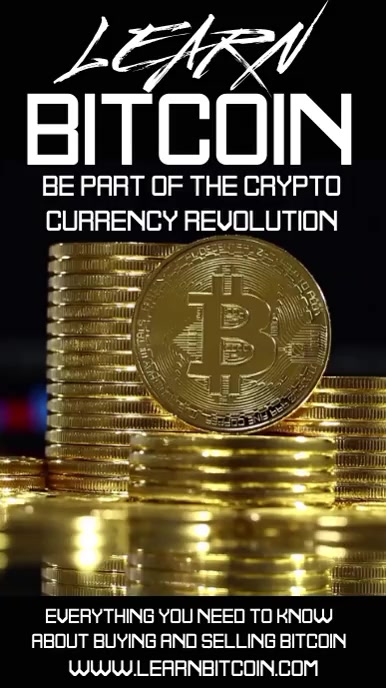 Learn Bitcoin Video Ad Template | PosterMyWall