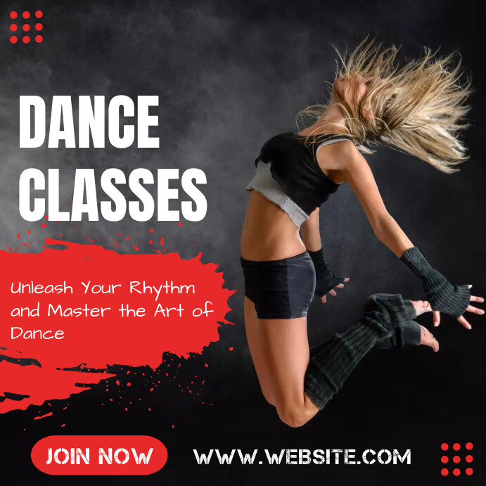 Learn Dance Classes Poster Instagram 帖子 template