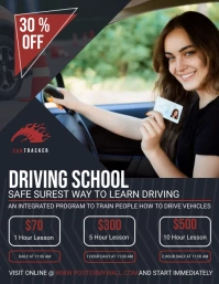 Learn Driving, Driving School Flyer (US Letter) template