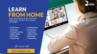 Learn From Home Ads Twitter Post template
