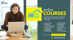 Turquesa Online Courses Twitter-bericht Template