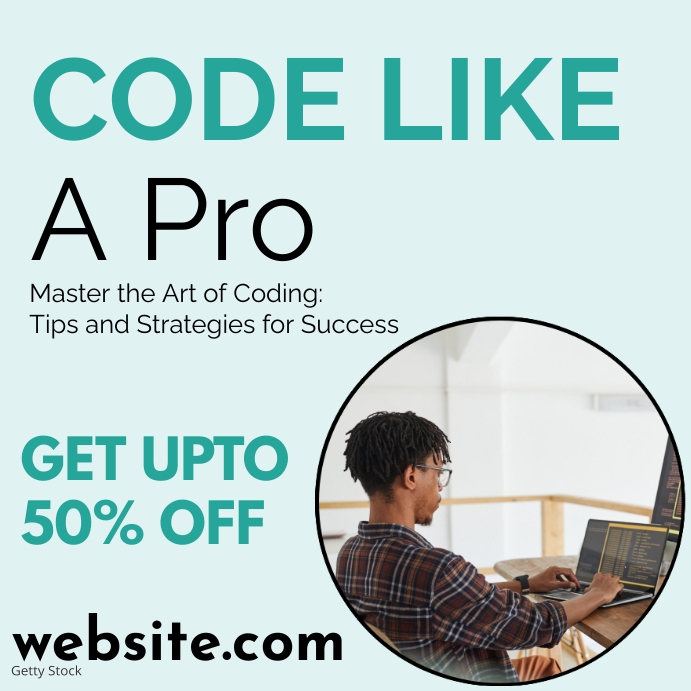Codingg Course Instagram Copy of Learn How To Code Instagram Template | PosterMyWall