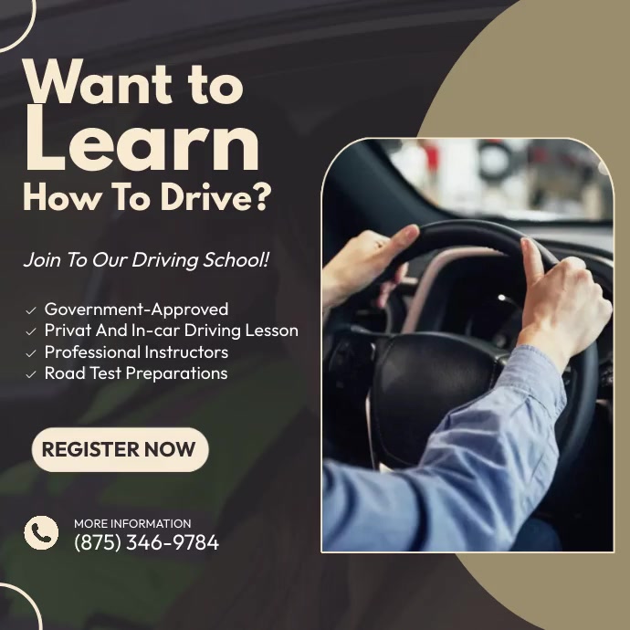 Learn How To Drive Instagram Post template
