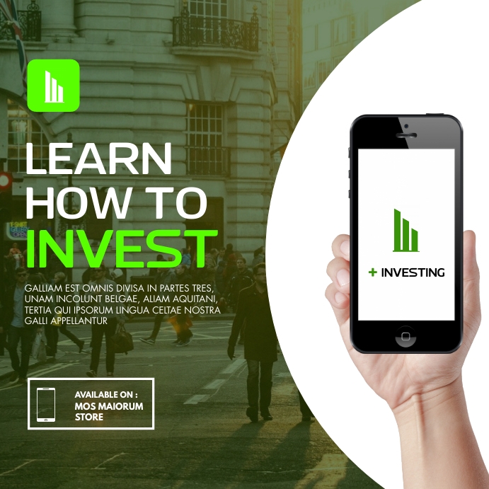 learn how to invest investing and financial s Template | PosterMyWall