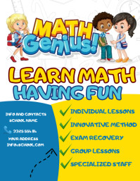 Informative Flyers Math LEARN MATH (1) Template | PosterMyWall