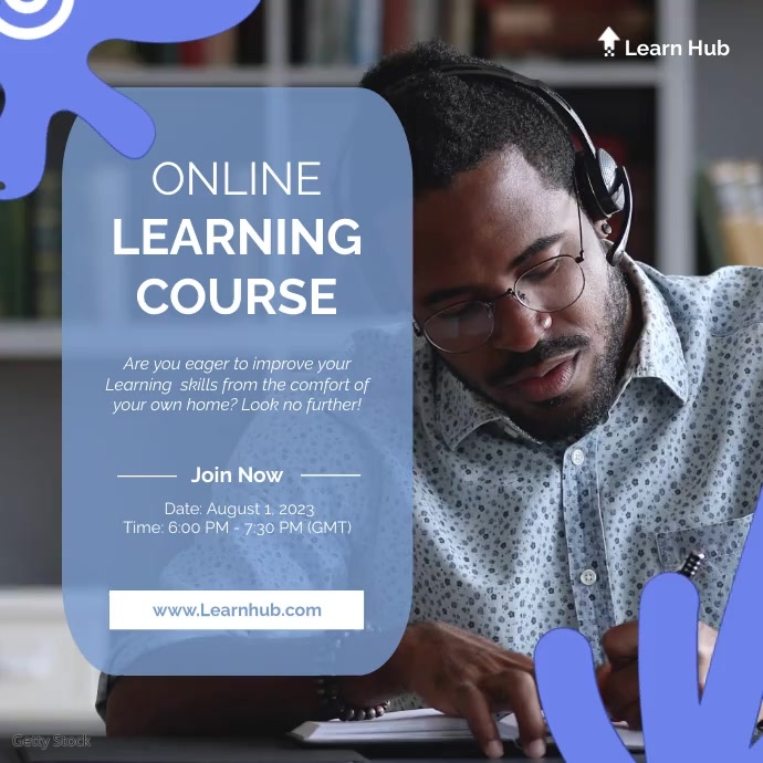 Business Course Work Example Modèle Learn online business course templates | PosterMyWall