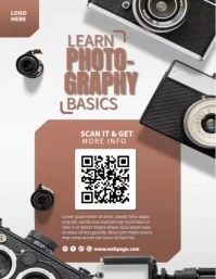 Learn Photography Basics ads Flyer (Letter pang-US) template