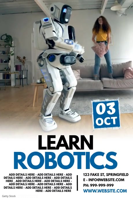 Learn Robotics Poster Template | PosterMyWall