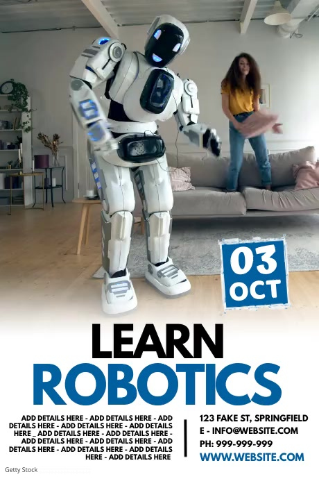 Copy of Learn Robotics Poster | PosterMyWall