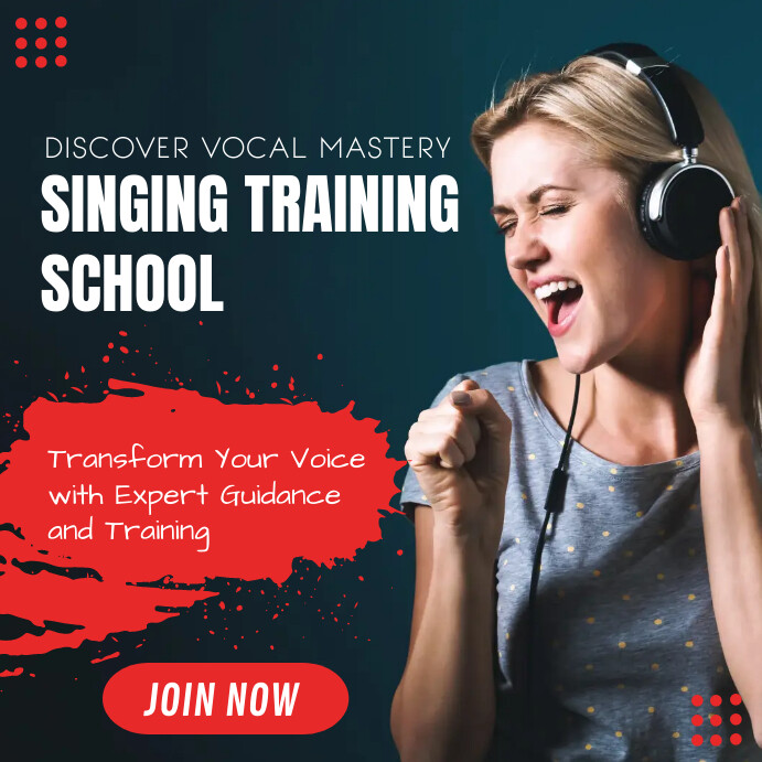 Learn Singing With Expert Guidance Instagram-bericht template