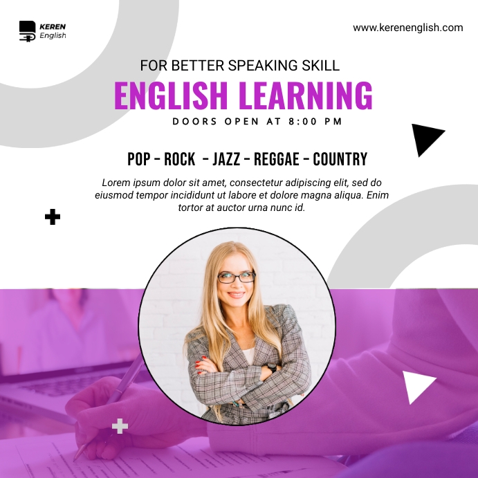 Learning Ad Copy of Learning Ads | PosterMyWall