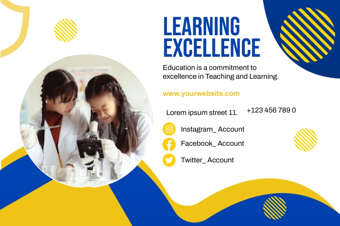 Learning Excellence Template | PosterMyWall