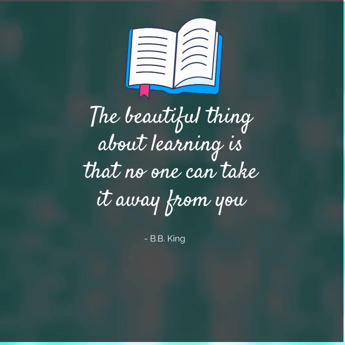 Plantilla de learning quote | PosterMyWall