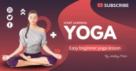 Learning Yoga Video Thumbnail Facebook Shared Image template