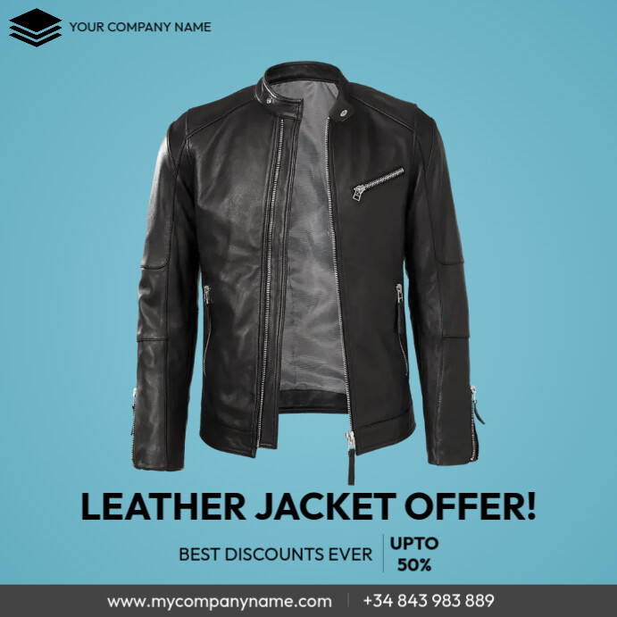 leather jacket Template | PosterMyWall