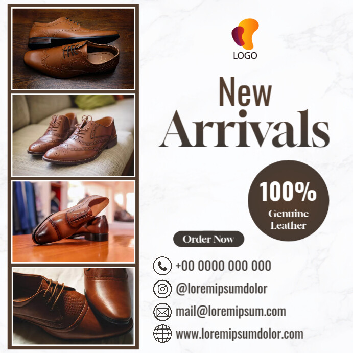 Shoe Flyer Example leather shoes sales flyer Template | PosterMyWall