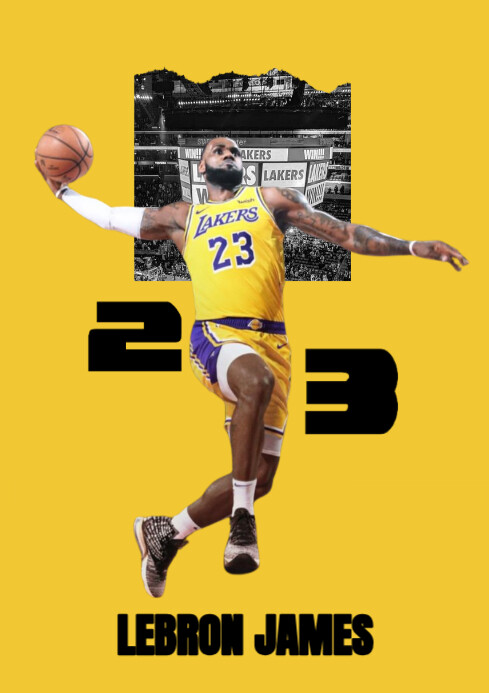 Lebron James Template PosterMyWall