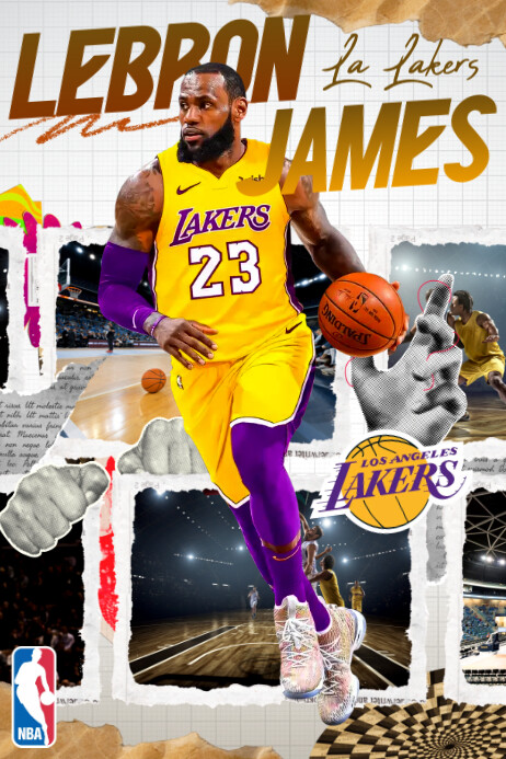 Lebron James Poster Design Templates โปสเตอร์