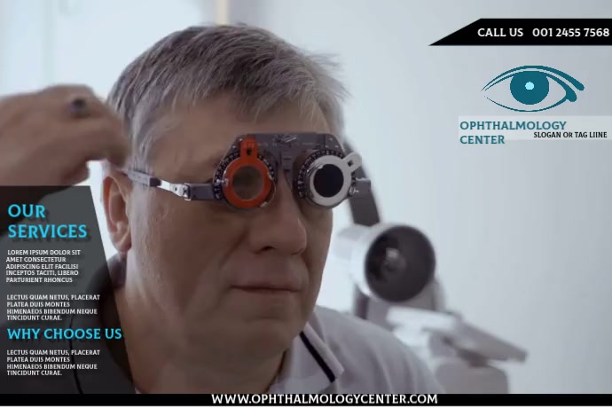 Ophthalmology CENTER 海报 template