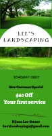 Landscaping Door Hanger template