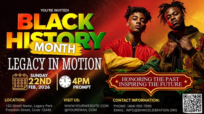 Legacy In Motion Celebration Event Template | PosterMyWall