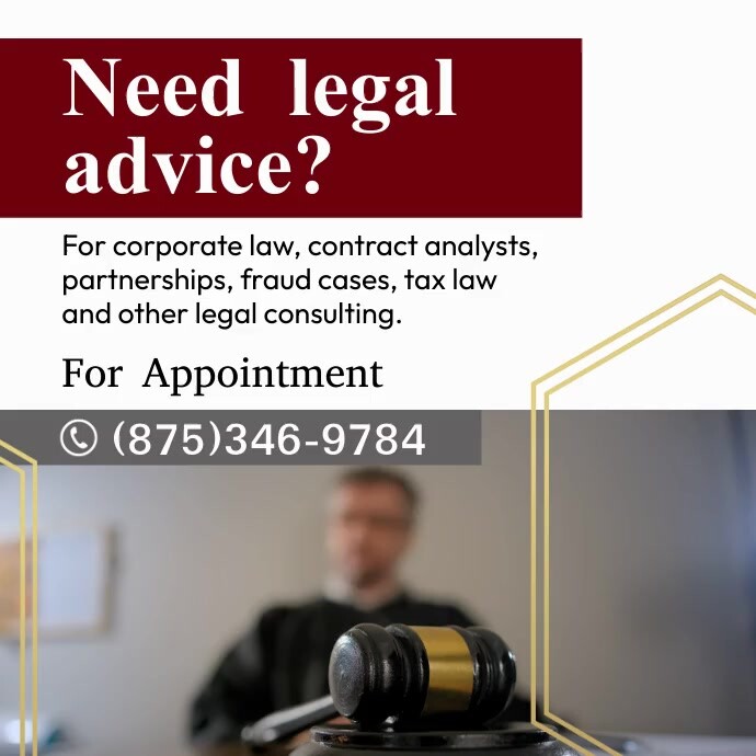 Plantilla de Legal Advice Ads | PosterMyWall