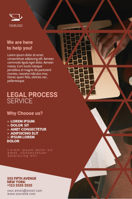 Legal Process Service Flyer Template | PosterMyWall