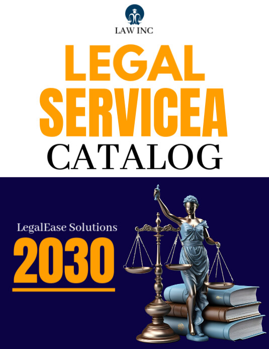 Legal Services Catalog Template | PosterMyWall