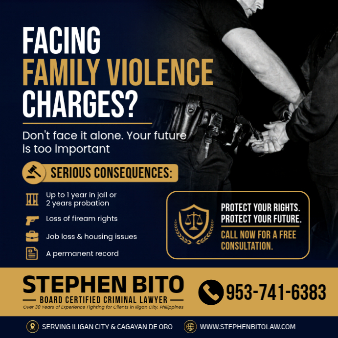 Legal Services For Family Violence Charges Template | PosterMyWall